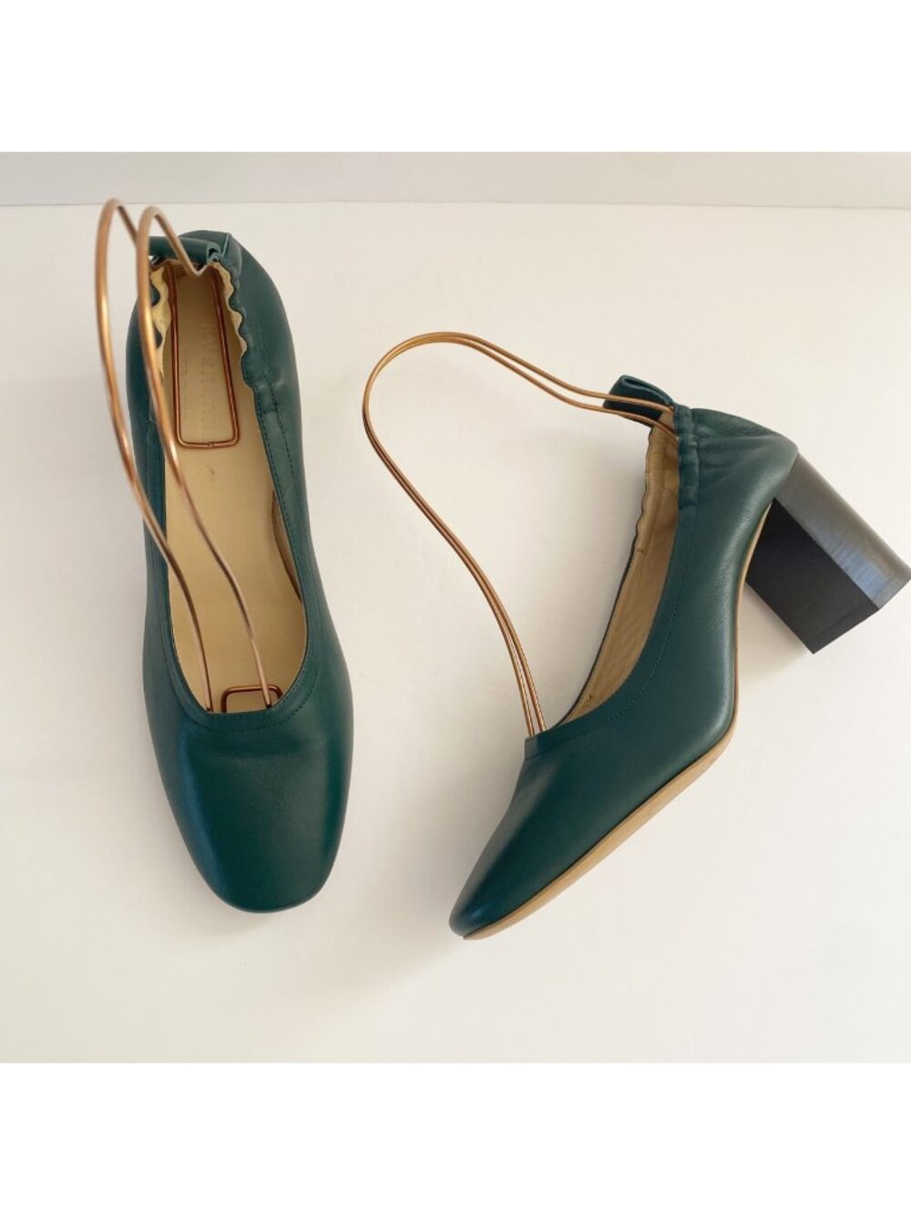 Everlane Heels Pumps Shoes Green
